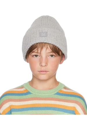 Acne Studios Kids Gray Patch Beanie