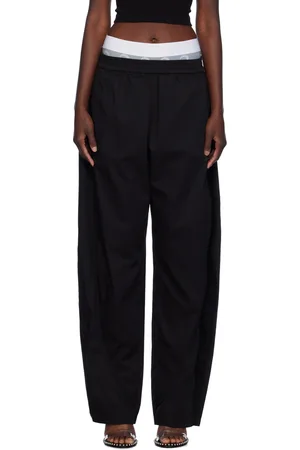 Alexander Wang Black Piped Trousers