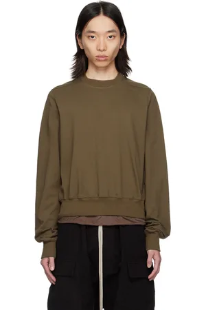 Rick Owens Khaki Porterville Crewneck Sweatshirt