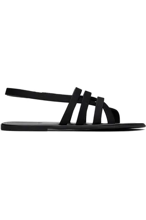 The Row Black Line Sandals
