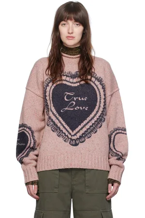 Acne Studios Pink Printed Sweater