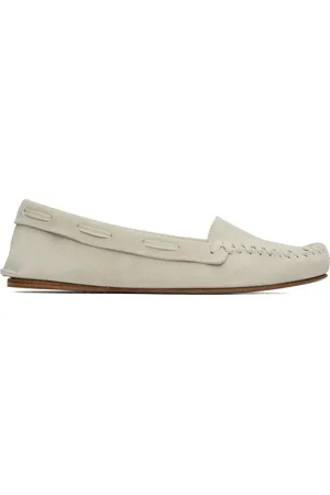 The Row Taupe Mabel Moc Loafers