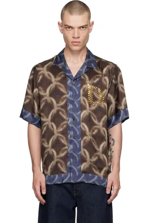 DRIES VAN NOTEN Brown Printed Shirt