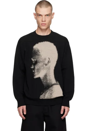DRIES VAN NOTEN Black Jacquard Sweater