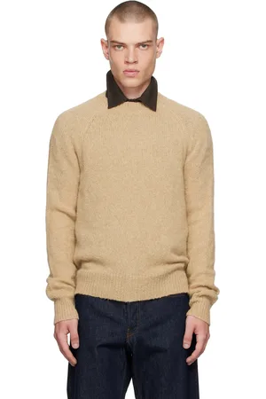 DRIES VAN NOTEN Beige Alpaca Sweater