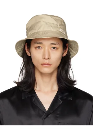Ganni Beige Logo Patch Bucket Hat