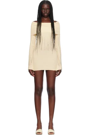 AYA MUSE Beige Deva Minidress