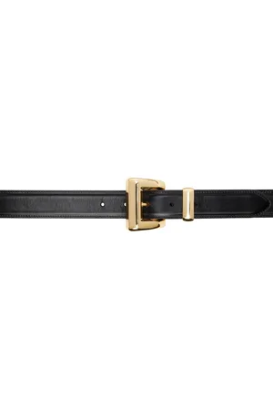 By Far Black Marco Belt