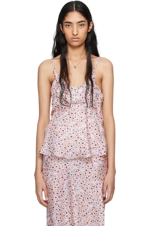 Isabel Marant Off-White & Purple Minha Camisole