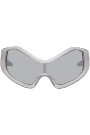 Entire Studios SSENSE Exclusive Gray Compound Shield Sunglasses