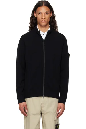 Stone Island Black Wool Sweater