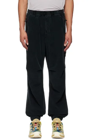 Stone Island Black Garment-Dyed Trousers