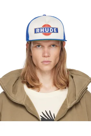 Rhude Blue & Off-White Racer Trucker Cap