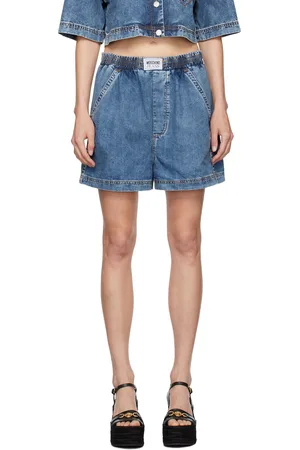 Moschino Blue Heart Pocket Denim Shorts