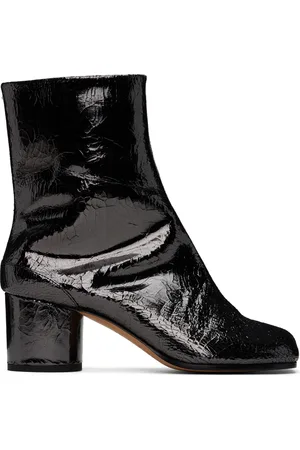 Maison Margiela Gunmetal Tabi Mirror Boots