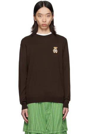 Moschino Brown Teddy Patch Sweater