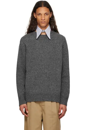 Maison Margiela Blue Stripe Cotton Collar