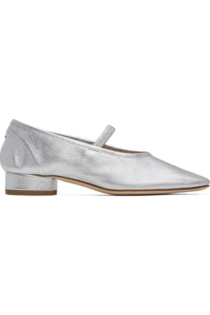 Aeyde Silver Pippa Ballerina Flats