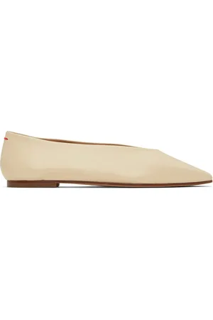Aeyde Off-White Betty Ballerina Flats