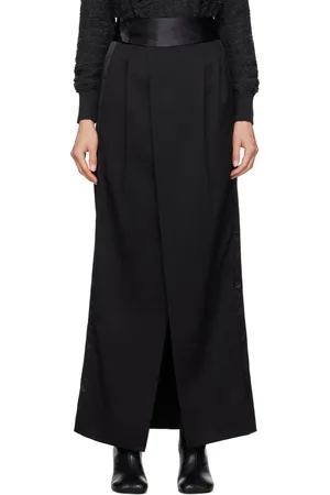 Maison Margiela Black Wrap Maxi Skirt