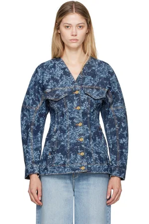 Ganni Navy Lazer Denim Jacket