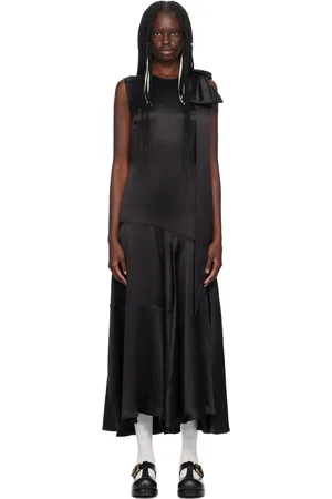Simone Rocha Shoulder Bow Sheath Midi Dress