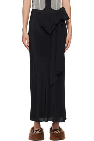 Simone Rocha Bow Spiral Midi Skirt