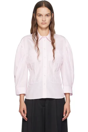 Simone Rocha Pink Corset Seam Shirt