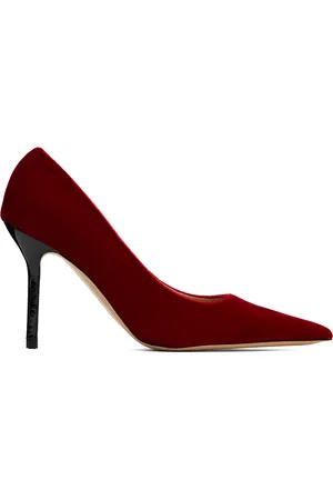 J.W.Anderson Red Velvet Heels