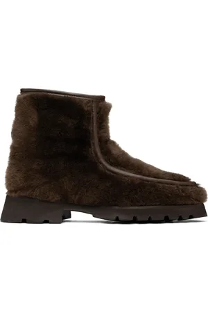 Hereu Brown Armenta Low Zipped Boots