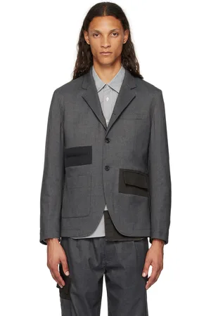 UNDERCOVER Gray Paneled Blazer
