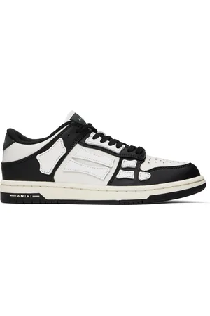 AMIRI Black & White Skel Top Low Sneakers