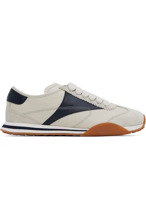Bally Off-White & Navy Sonney Sneakers