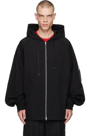 JUUN.J Black Puckering Track Jacket