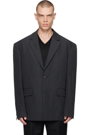 JUUN.J Gray Single-Breasted Blazer