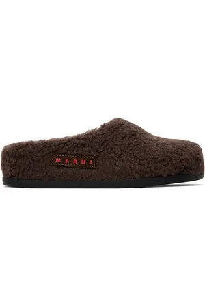 Marni Kids Brown Fussbett Sabot Mules