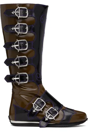 Chopova Lowena Black & Brown Stefanie Boots