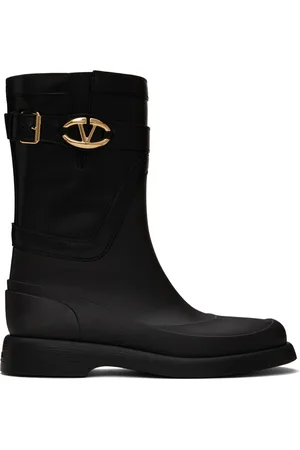 VALENTINO GARAVANI Black VLogo The Bold Edition Rain Boots