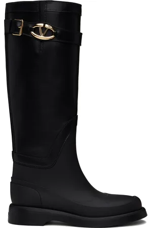 VALENTINO GARAVANI Black VLogo The Bold Edition Rain Boots