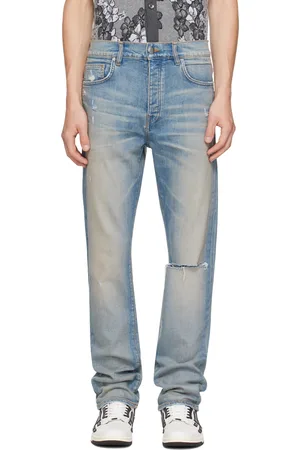 AMIRI Blue Slash Slim Jeans