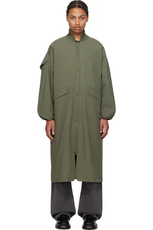 Ganni Green Oversized Shell Coat & Vest Set