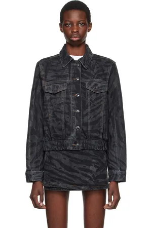 Ganni Black Lazer Denim Jacket