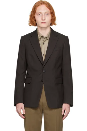 DRIES VAN NOTEN Brown Single-Breasted Blazer