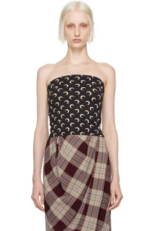 Marine Serre Black All Over Moon Tank Top