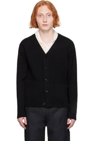 DRIES VAN NOTEN Black V-Neck Cardigan