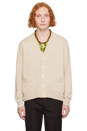 DRIES VAN NOTEN Off-White Merino Wool Cardigan