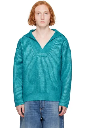 VALENTINO Blue V-Neck Sweater
