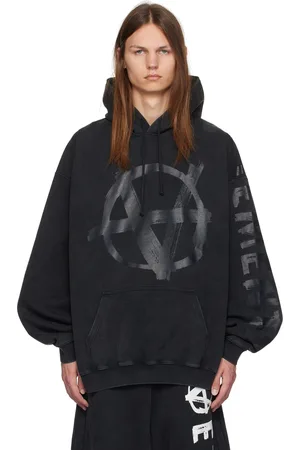 Vetements Black Double Anarchy Hoodie