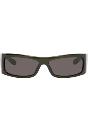 Gucci Green Rectangular Sunglasses