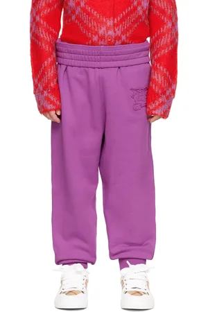 Burberry Kids Purple EKD Sweatpants
